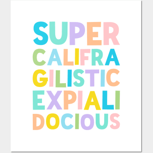 Supercalifragilisticexpialidocious Quote Stack - by Kelly Design Company Posters and Art